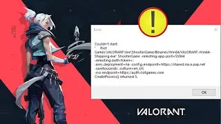 Valorant no pudo iniciar error | Valorant no inicia SOLUCIÓN 2024
