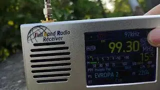 TEF6686 + 102 cm teleskop antena. Bandscan mocnych stacji na górce.