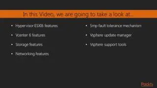 Features of vSphere 6.5 in vMware vSphere | VMWOrld 2018