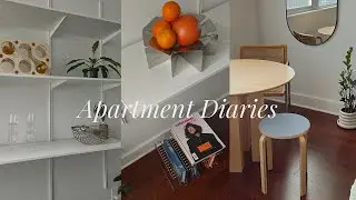 Apartment Diaries | IKEA Hack, thrifting, and styling open shelves