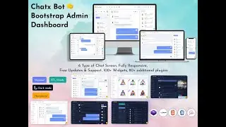 Chatbot Dashboard UI Kit Responsive Bootstrap Admin Web App Template