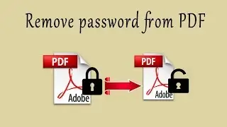 How to remove password from a pdf file