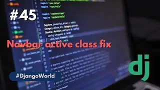 Fixing navbar active class | Django | Python