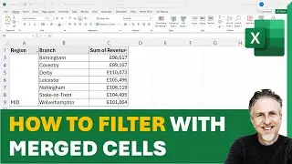 How to Filter with Merged Cells in Excel | Cannot Filter Merged Cells - Filter Only Shows First Row