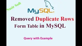 How to Removed duplicate Rows From Table in MySQL | MySQL | DELETE JOIN statement