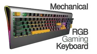 R8 Designer Aluminum Top Panel Gaming RGB Mechanical Keyboard
