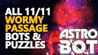 All Wormy Passage Bots and Puzzles Astro Bot 100%