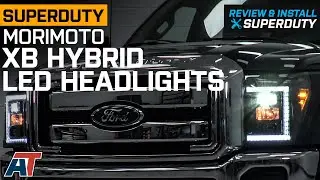 2011-2016 SuperDuty Morimoto XB Hybrid LED Headlights; Black Housing Review & Install