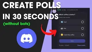 How To Make a Poll on Discord (NEW FEATURE) 2024 Tutorial
