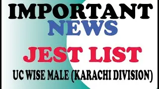 Recruitment Test Result_ JEST (Male) @ Cut-Off Score of 55 (Karachi Division)