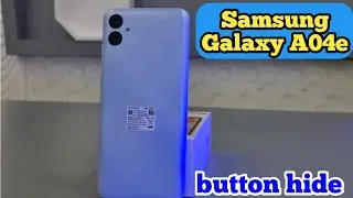 Back Button Setting In Samsung Galaxy A04e, Hide Navigation Gesture Bar Setting In Samsung Galaxy