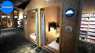 Staying in Brand New Capsule Hotel in Tokyo Japan | eeGee STAY Kamata