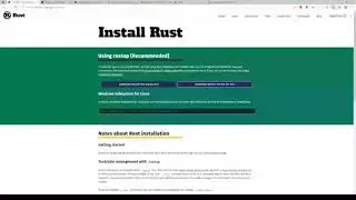 Installing Rust on Windows with the MSVC Toolchain