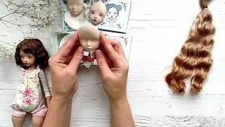 Гипсовые молды для кукольных лиц.