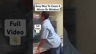 Easy Way to Clean a Window or Mirror #shorts