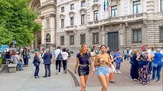 Milan, Italy 🇮🇹 - July 2024 - 4K 60fps HDR Walking Tour