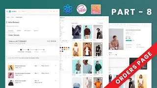 Product Order & Details Page: E-commerce Website Template/UI Design Using React JS | PART - EIGHT