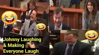 Johnny Depp Laughing & Making Everyone Laugh 😂🤣😂