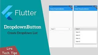 Flutter: DropdownButton (Create Dropdown List)