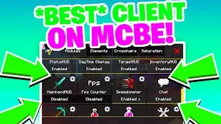 LIGHT CLIENT V4 For MCPE 1.20+ | Fps Counter, Hitboxes, Custom Crosshairs! (Minecraft Bedrock)