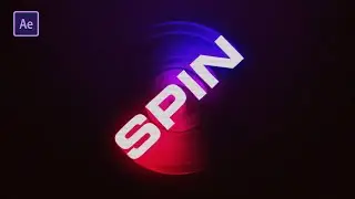 Spin Text Animation in After Effects - Typography Animation - After Effects Tutorial - Echo Effect