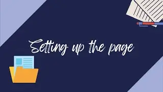 Setting up a HTML Document