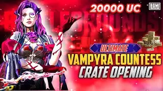 🔴 20000 UC VAMPYRA COUNTESS SET CRATE OPENING | NEW KAR98K CRATE BGMI