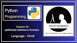 splitlines() function or method in Python | methods in python | function in python | Python course