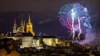 Prague's Stunning New Year 2022 Fireworks | Czech Republic 2022