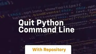 quit python command line