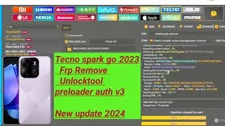 Techno sparkGO 2023 frp lock remove unlocktool new update preloader v3 tecnosparkgo2023frpunlocktool