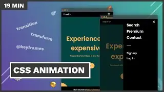 Animate a Website using CSS (transition, transform, keyframes, animation) | CSS Tutorial