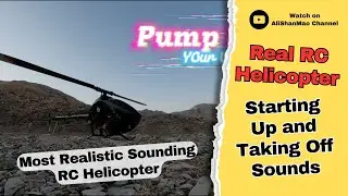 RC Helicopter Start up and Take Off - Most Realistic Slow Motion Sounds