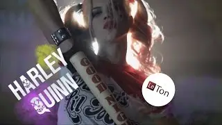 Макияж и прическа Харли Квинн (Отряд Самоубийц) на Хэллоуин. Harley Quinn makeup for Halloween