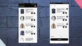 Shopping cart mobile design - React-native