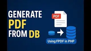 generate a pdf report from a database using fpdf library
