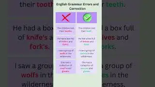 English Grammar Errors and Correction | Common English Mistakes