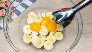 Whisk the banana with the egg and you will be amazed! Quick and tasty recipe. # 96