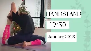 Handstand Day 19/30 challenge January 2023 | Yoga With Olga Puchkova