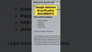 Google adsense id verification documents 2023 in tamil/ Shiji Tech Tamil