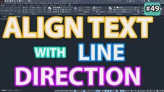 #49 How To Align Text With Line Direction - Rotate Tip | Cad Gizmo