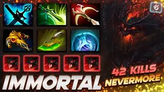 Shadow Fiend Nevermore 42 KILLS - Dota 2 Pro Gameplay [Watch & Learn]