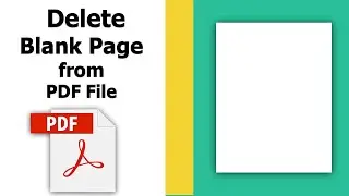 How to delete blank page from a pdf file using adobe acrobat pro dc | Remove blank pages from PDF