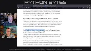 406: What's on Django TV tonight? - Python Bytes