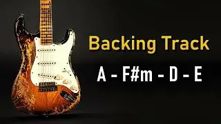 Rock Pop BACKING TRACK A Major | 110 BPM | Guitar Backing Track