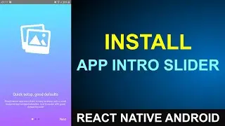 App Intro Slider React Native