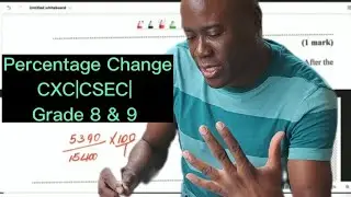 CXC||CSEC||Maths Percentage Change #dellymathsconcepts #cxcmaths #grade8math #grade9math