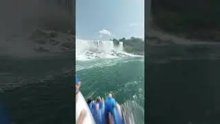 Approaching Niagra Falls on the Maiden of the Mist. Thursday Aug 1st 2024