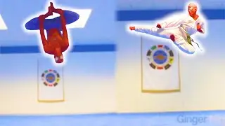 SPIDERMAN TAEKWONDO TRAINING in Real life | Flips & Kicks
