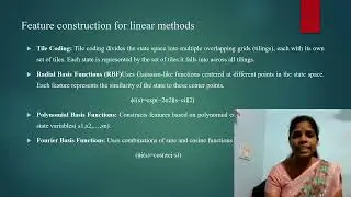 Linear Methods- Feature Construction |Reinforcement Learning| Ms. P. Mohanapriya, AP/CSE , RMDEC,